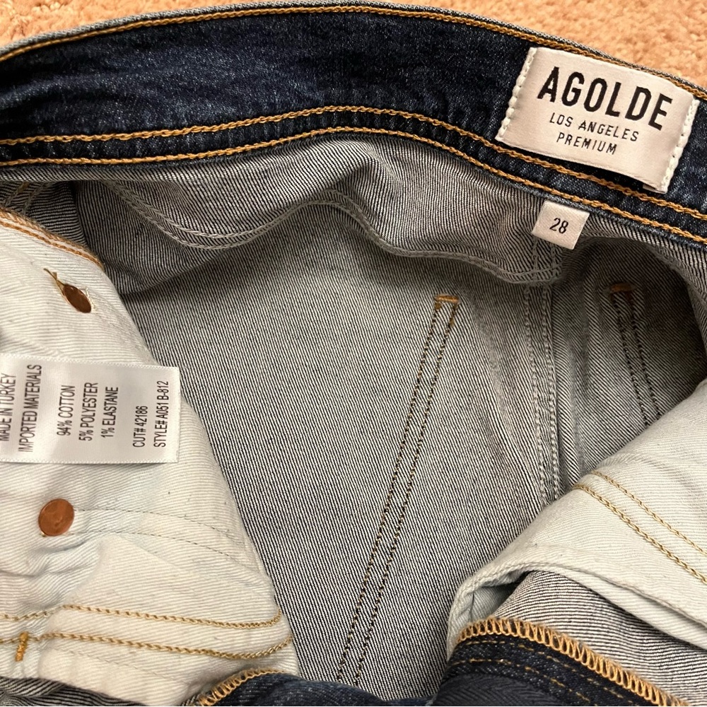 AGOLDE Roxanne Super High Rise Skinny Jeans EUC - Picture 5 of 6